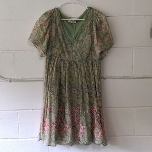 Anthropologie boho dress